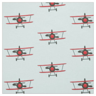 Tissu Motif Bi-Plan Rouge