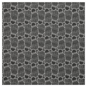 Tissu motif birdie de badminton
