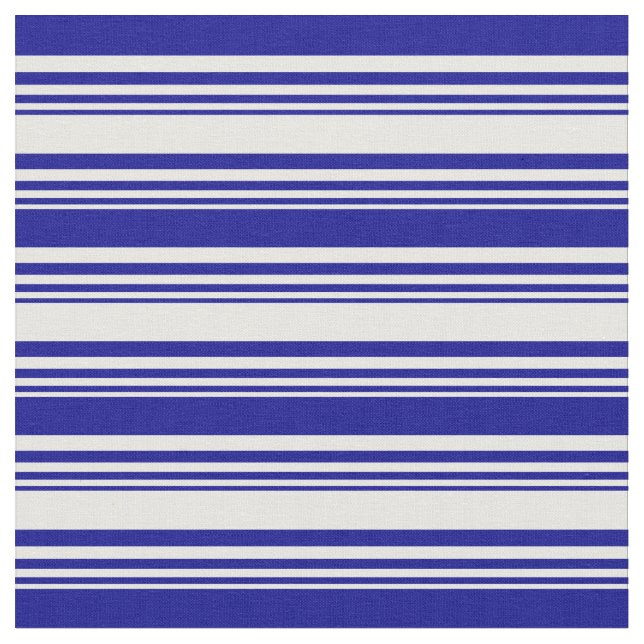 Tissu Motif blanc et bleu foncé (Fermer)