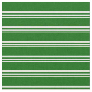 Tissu Motif blanc et vert foncé