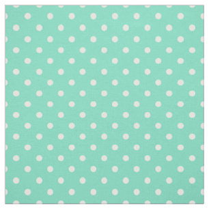 Tissu Motif blanc vert en bon état de tache de point de