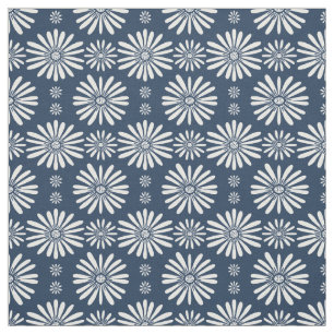 Tissu Motif bleu blanc de Daisy