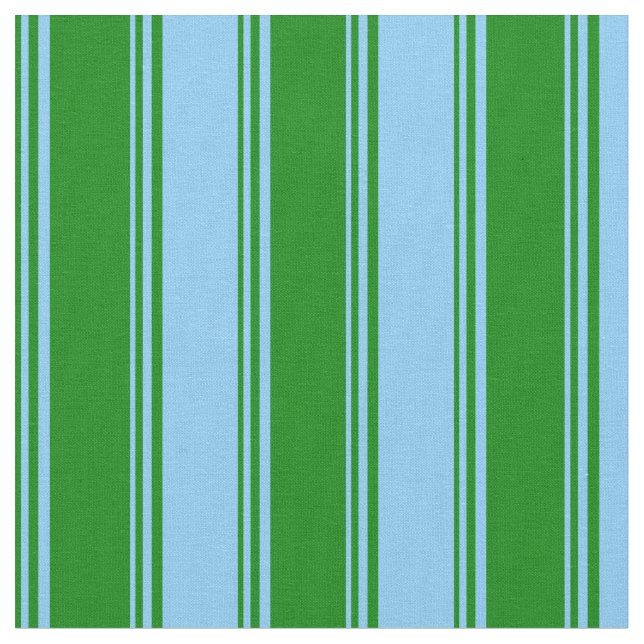 Tissu Motif bleu ciel vert et clair (Fermer)