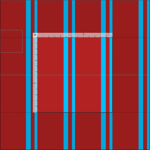 Tissu Motif bleu et rouge profond Sky
