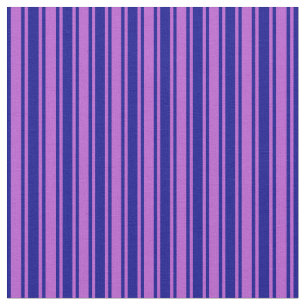 Tissu Motif bleu foncé et orchidée
