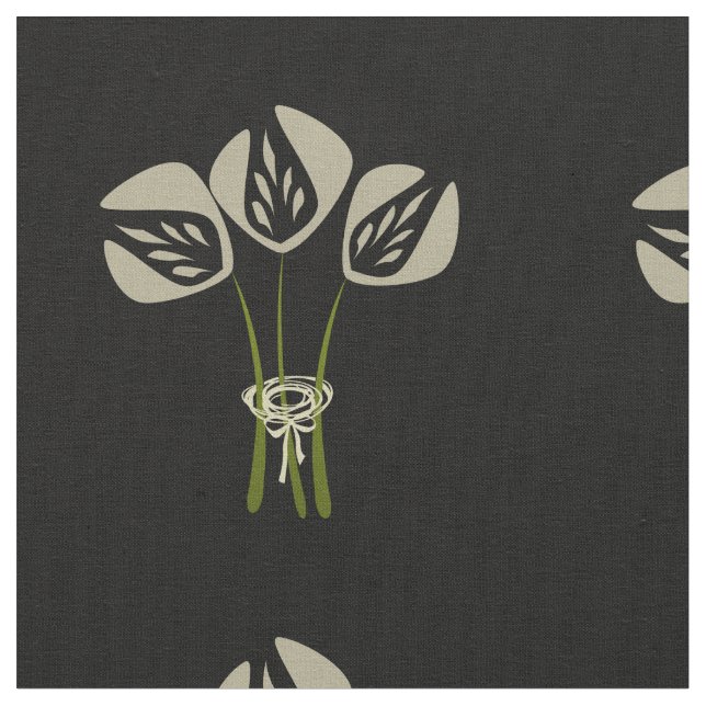 Tissu Motif Bouquet Art Déco (Fermer)