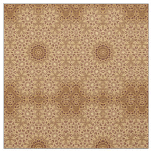 Tissu Motif Brown en dentelle de henné