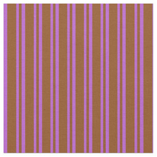 Tissu Motif Brown et orchidée