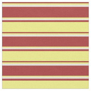 Tissu Motif Brown, jaune et beige