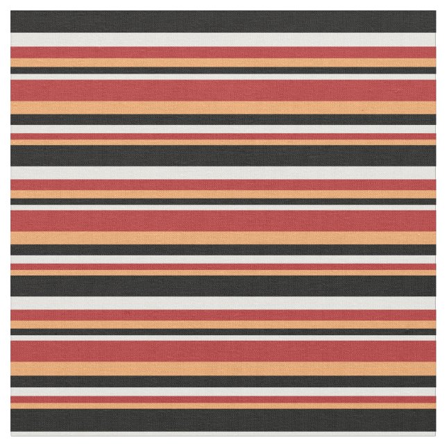 Tissu Motif Brown, rouge, blanc et noir (Fermer)