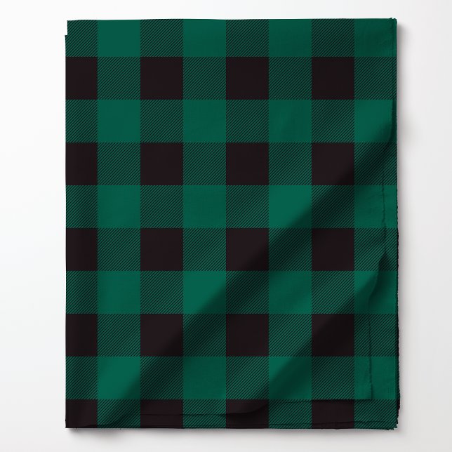 Tissu Motif carreau de Buffalo vert et noir (Créateur téléchargé)