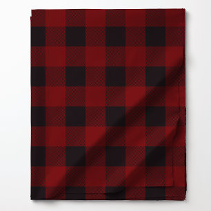 Tissu Motif carreaux rouge et noir de style buffalo