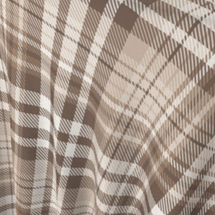 Tissu Motif carreaux tartan ton terre neutre
