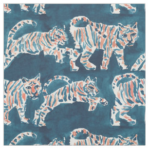 Tissu Motif chic d'aquarelle de safari de Boho d'ATTAQUE