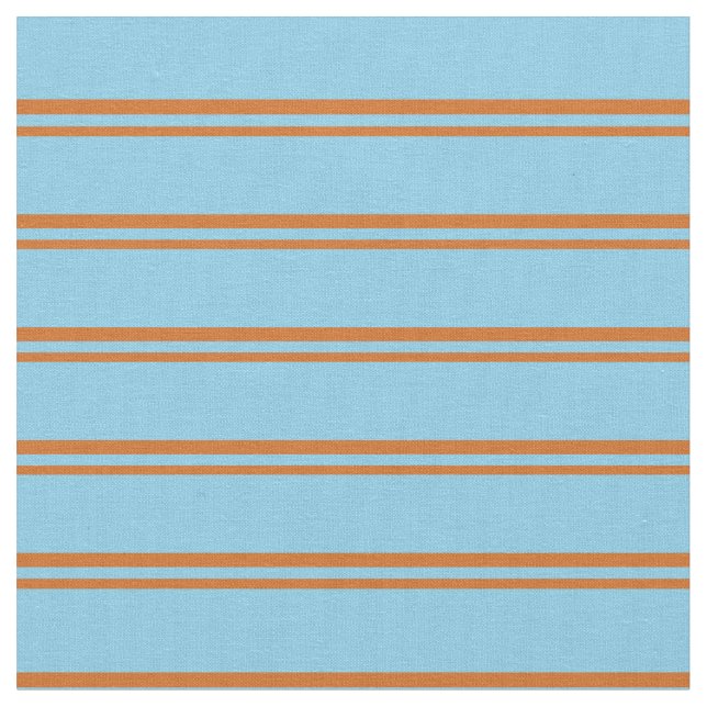 Tissu Motif Chocolat et Sky Blue Stripes (Fermer)
