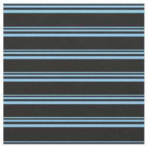 Tissu Motif ciel bleu clair et noir