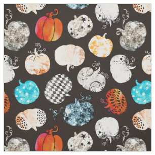 Tissu Motif Citrouille décoratif d'Halloween