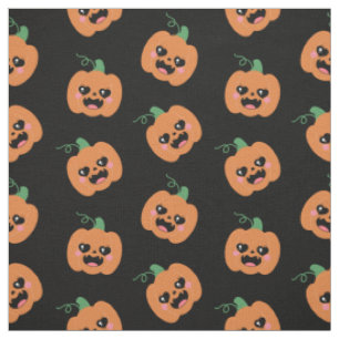 Tissu Motif Citrouille Halloween Kawaii