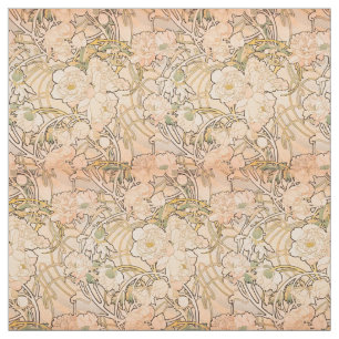 Tissu Motif classique Art nouveau de jardin de pivoines