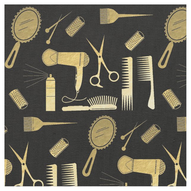 Tissu motif coiffeur (Fermer)