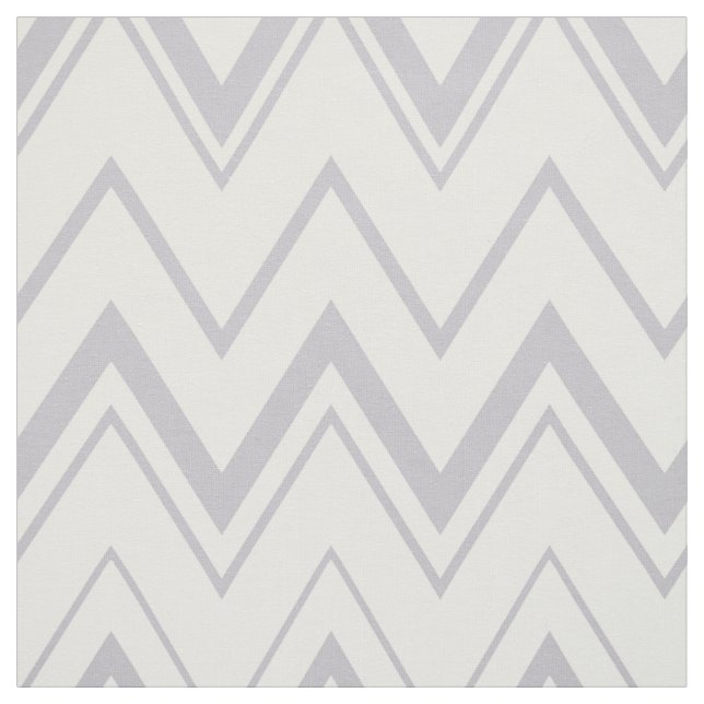 Tissu Motif contemporain gris clair et blanc chevron (Échantillon)