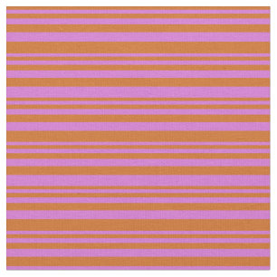 Tissu Motif couleur chocolat et orchidée