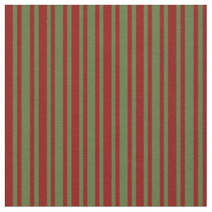 Tissu Motif couleur rouge foncé et vert olive foncé