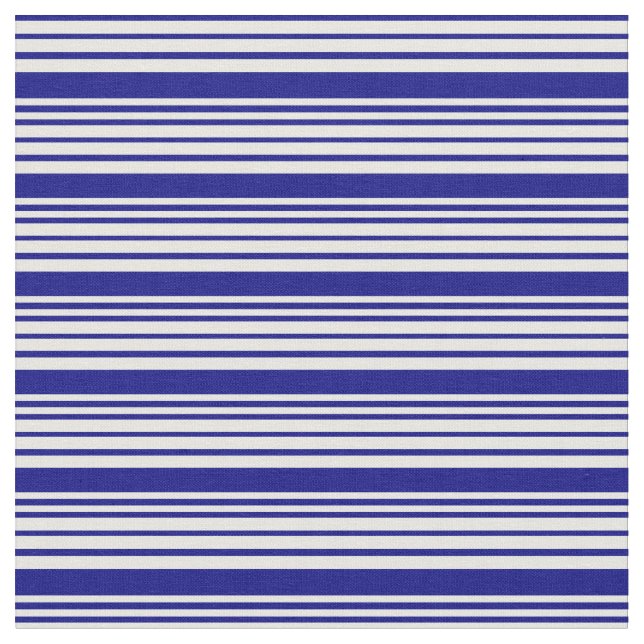 Tissu Motif Crème à la menthe et bandes de couleur bleue (Fermer)