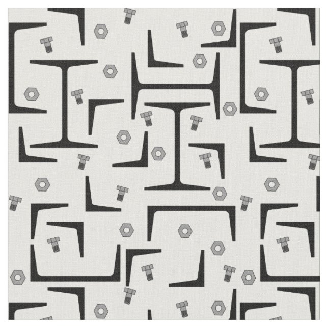 Tissu Motif d'acier structurel (Fermer)