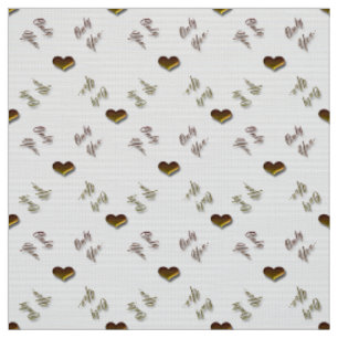 Tissu motif d'amour de valentines avec des coeurs
