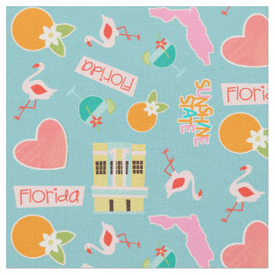 Tissu Motif d'amusement de la Floride