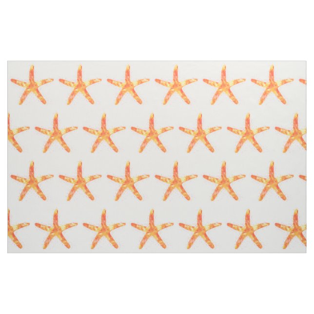 Tissu Motif d'aquarelle Starfish (Fat Quarter)