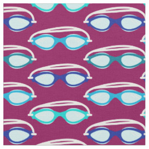 Tissu Motif de bain coloré lunettes de bain