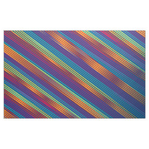 Tissu Motif de bandes colorées
