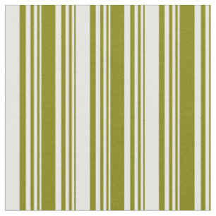 Tissu Motif de bandes de couleur verte et blanche