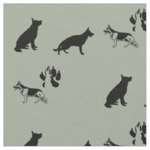 Tissu Motif de berger allemand