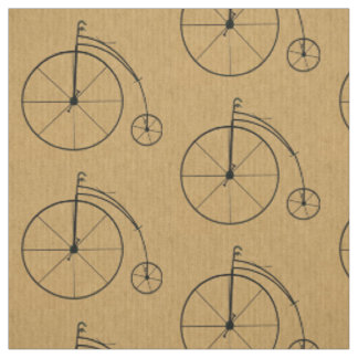 Tissu Motif de bicyclette vintage