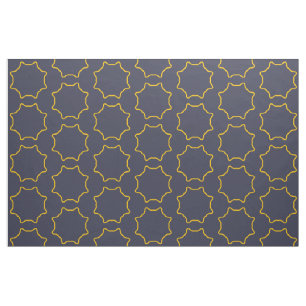 Tissu Motif de cadre étoile jaune