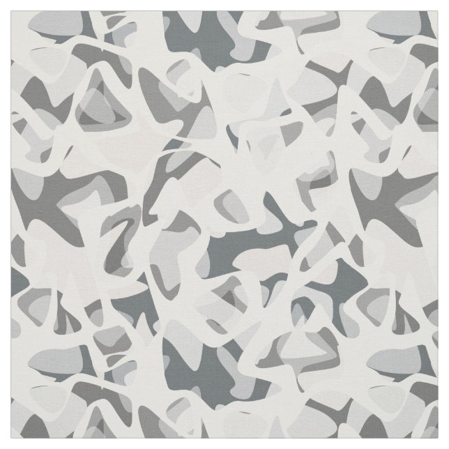 Tissu Motif de camouflage Abstrait gris clair (Échantillon)