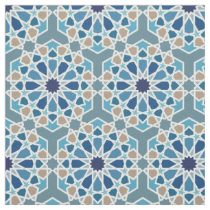 Tissu Motif de carreaux marocains