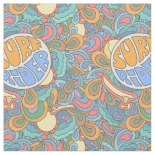 Tissu Motif de cavalier de surf