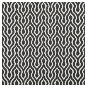Tissu motif de chevron blanc et noir