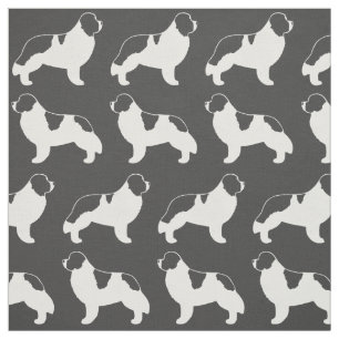 Tissu Motif de chien de Landseer Terre-Neuve