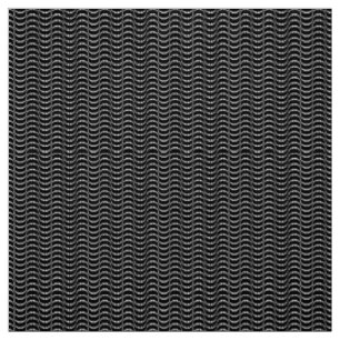 Tissu Motif de Coeurs Vaves en noir et blanc