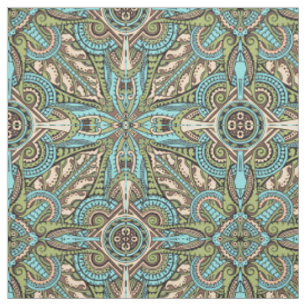 Tissu Motif de couleur ornée vintage