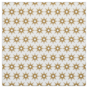 Tissu Motif de démarrage vintage géométrique Gold