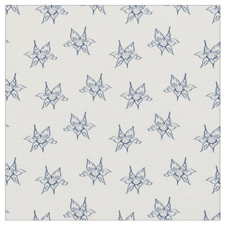 Tissu Motif de dessin de fleur de lys