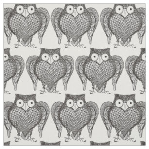 Tissu Motif de dessin de hibou