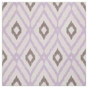 Tissu Motif de diamants de la tribu Ikat violet d'orchid