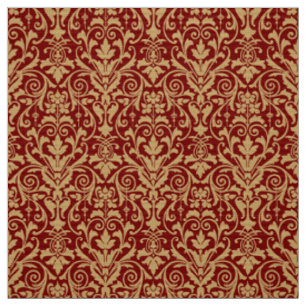 Tissu Motif de feuillage floral défilant de l'ère victor